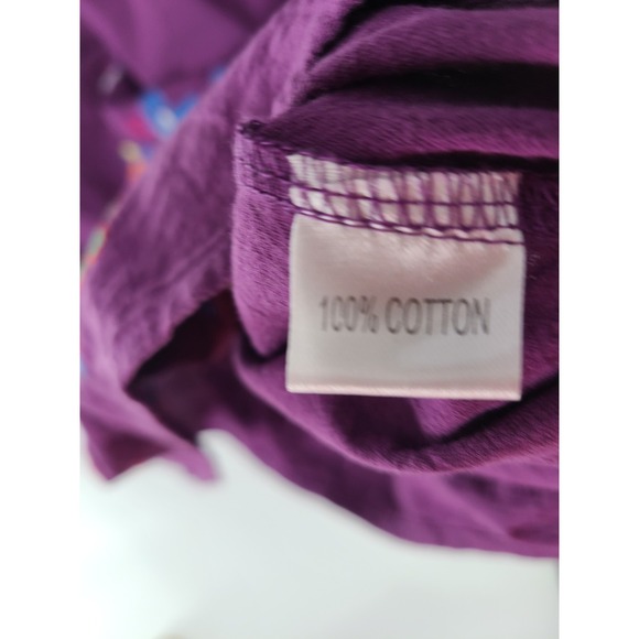 YZXDORWJ Embroidered Floral Womens Dress Size 3XL Plus Purple Cotton Boho Art - Picture 10 of 11